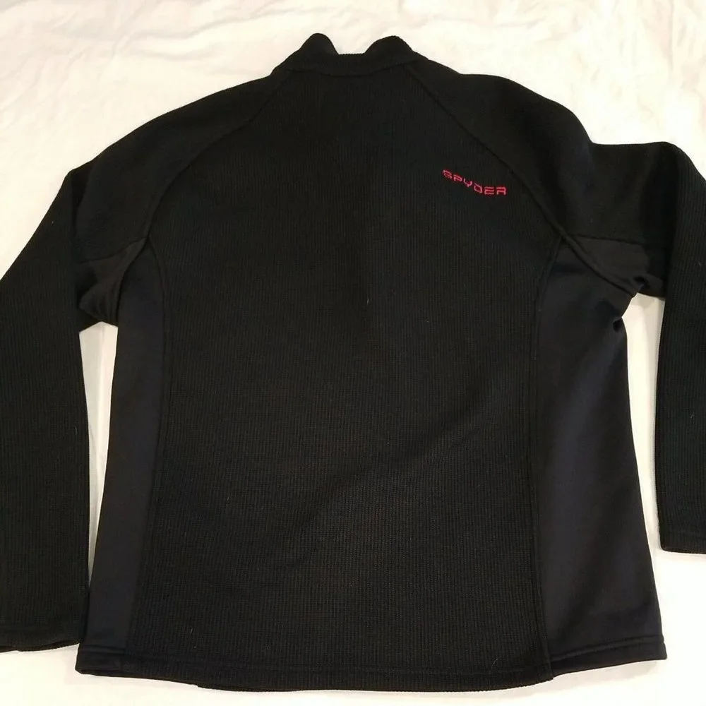 Spyder Black Jacket/Sweater with Red Details - Picture 7 of 10
